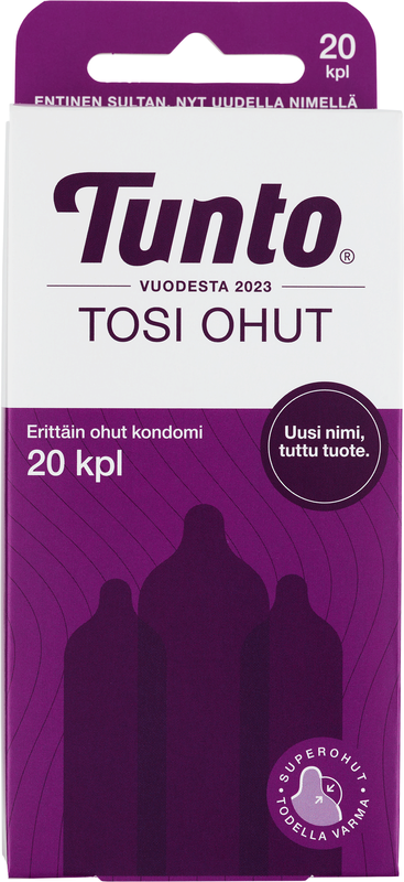 Tunto Tosi Ohut Kondomi-Tunto-Hyvinvoinnin Tavaratalo