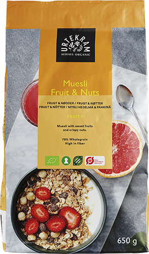 Urtekram Luomu Mysli Fruit & Nuts-Urtekram-Hyvinvoinnin Tavaratalo