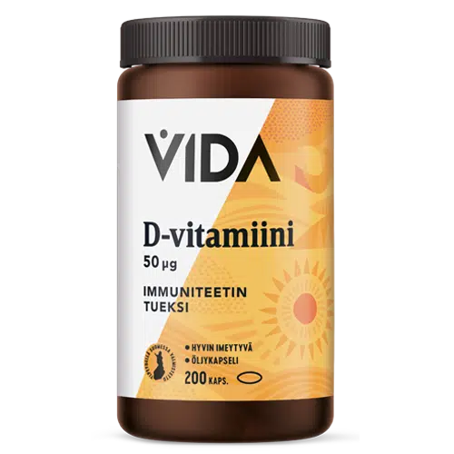 Vida D-vitamiini 50 mikrog-Vida-Hyvinvoinnin Tavaratalo