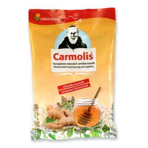 Carmolis Yrttikaramelli Hunajainen Inkivääri-Carmolis-Hyvinvoinnin Tavaratalo