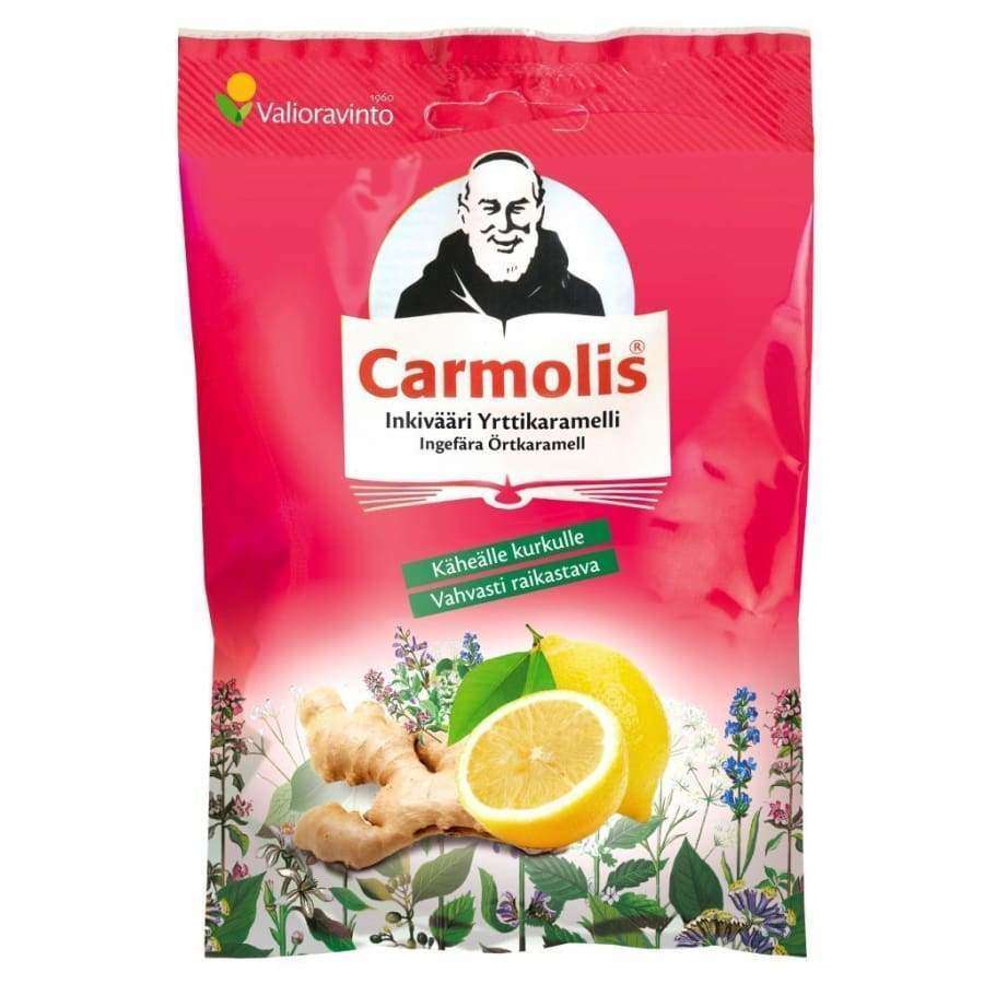 Carmolis Yrttikaramelli Inkivääri-Carmolis-Hyvinvoinnin Tavaratalo
