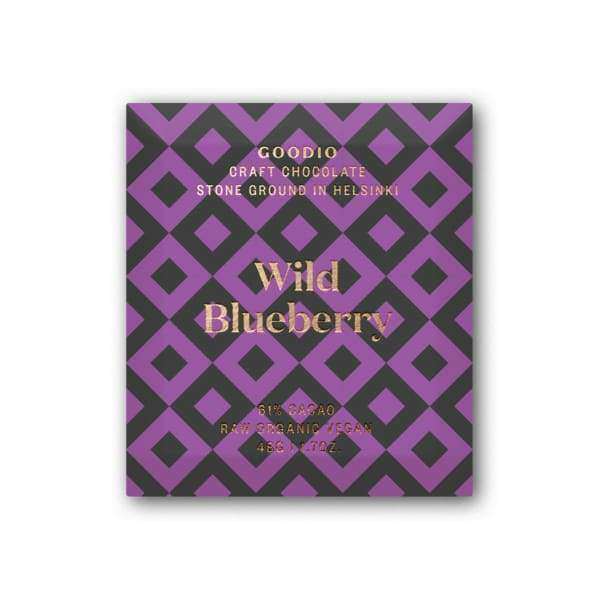 Goodio Luomu Wild Blueberry Raakasuklaa 61%-Goodio-Hyvinvoinnin Tavaratalo