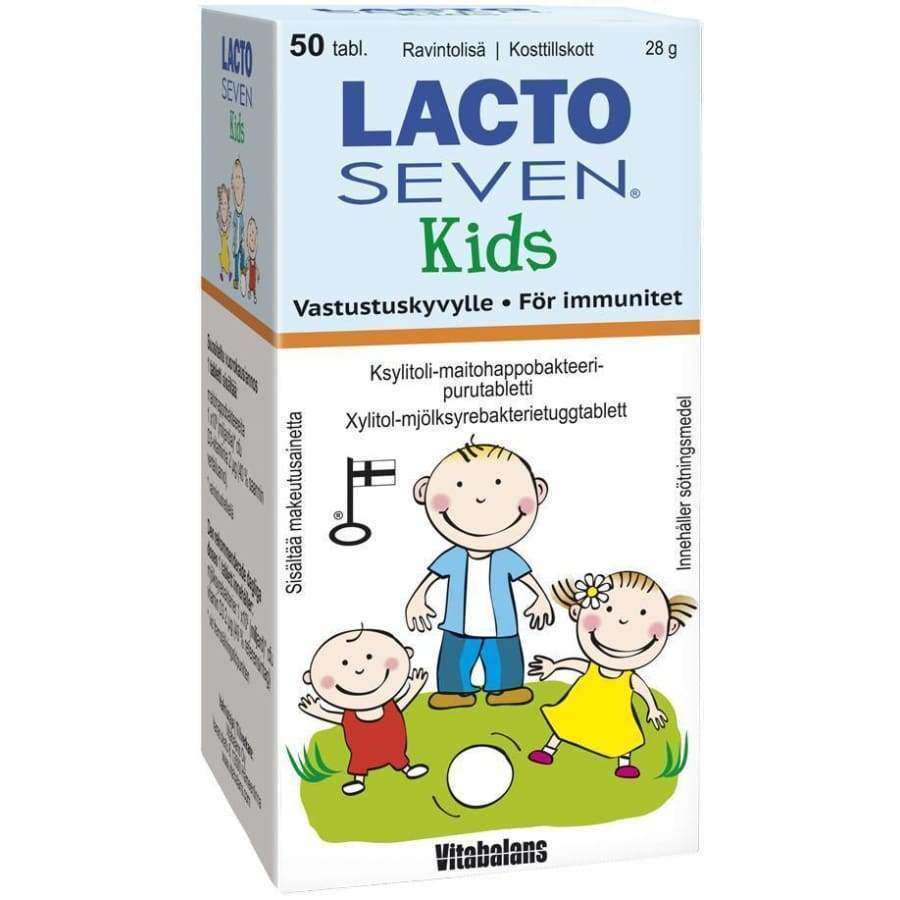Lacto Seven Kids Maitohappobakteeri-Vitabalans-Hyvinvoinnin Tavaratalo