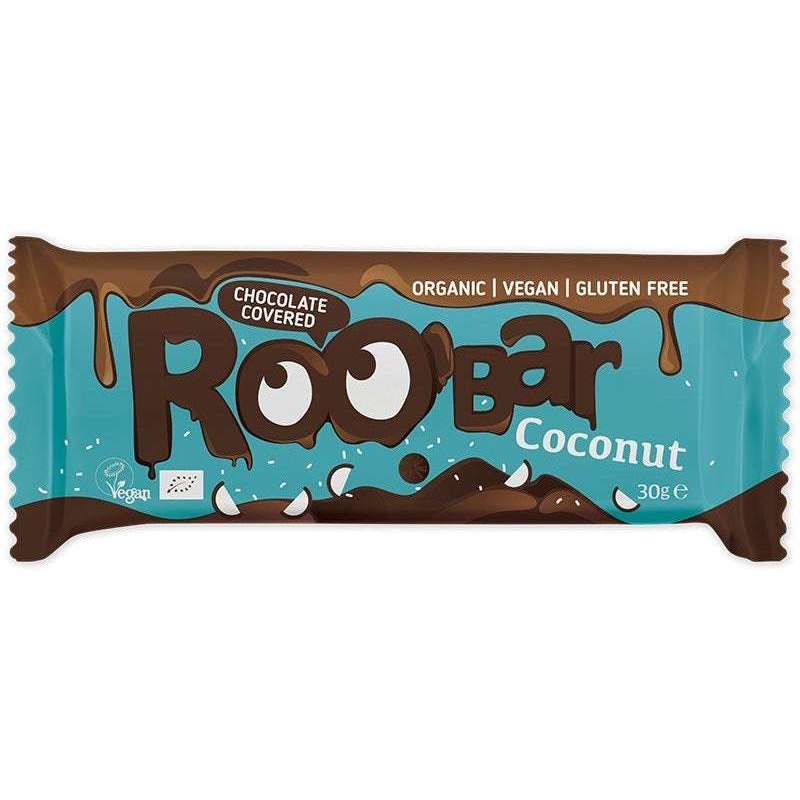 Roobar Luomu Suklaakuorrutteinen Kookospatukka-Roobar-Hyvinvoinnin Tavaratalo