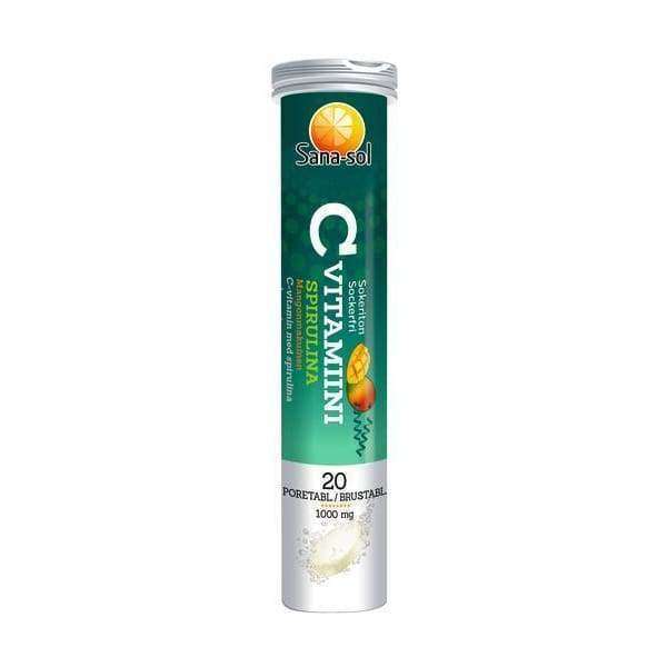 Sana-sol C-vitamiinipore Spirulina-Mango-Sana-sol-Hyvinvoinnin Tavaratalo