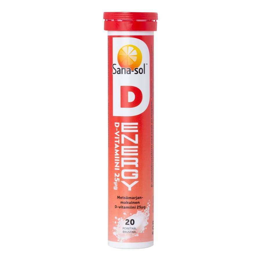 Sana-sol Energy D-vitamiinipore 25 mikrog-Sana-sol-Hyvinvoinnin Tavaratalo