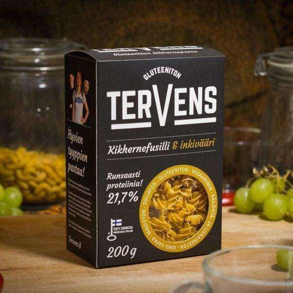 Tervens Kikhernefusilli & Inkivääri-Tervens-Hyvinvoinnin Tavaratalo