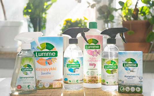 Ekologiset Lumme puhdistusaineet ja pyykinpesuaineet