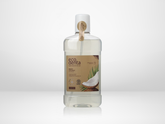 Ecodenta Minty Coconut -suuvesi pitää suun raikkaana