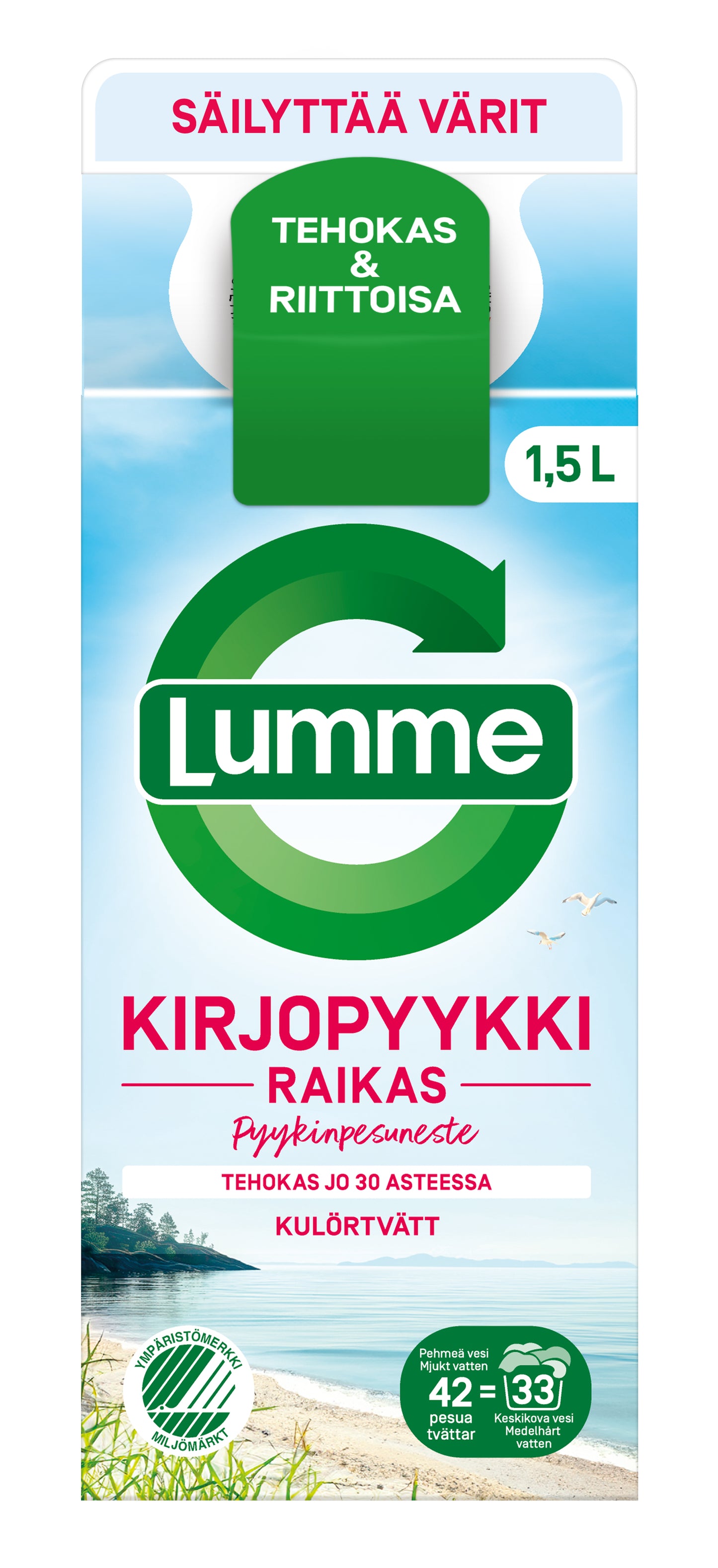 Lumme Kirjopyykki Pyykinpesuneste Raikas