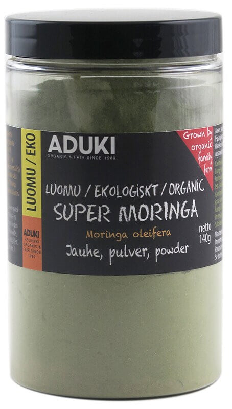 Aduki Luomu Moringajauhe-Aduki-Hyvinvoinnin Tavaratalo