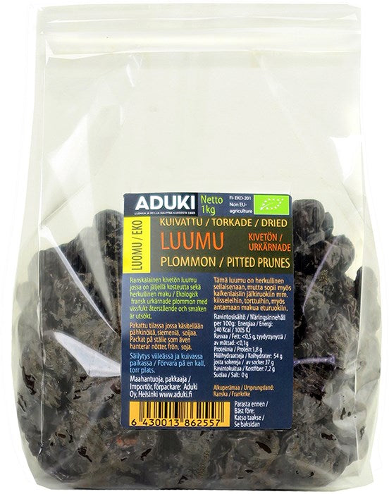 Aduki Luomu Kuivattu Luumu