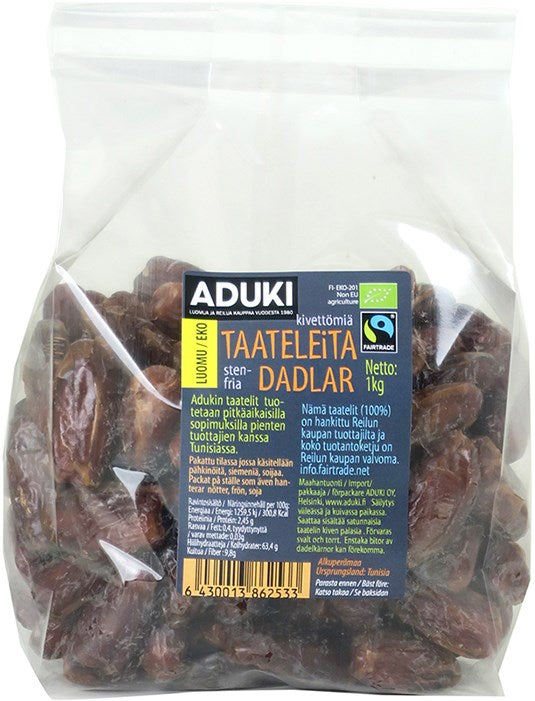 Aduki Luomu Kuivattu Taateli