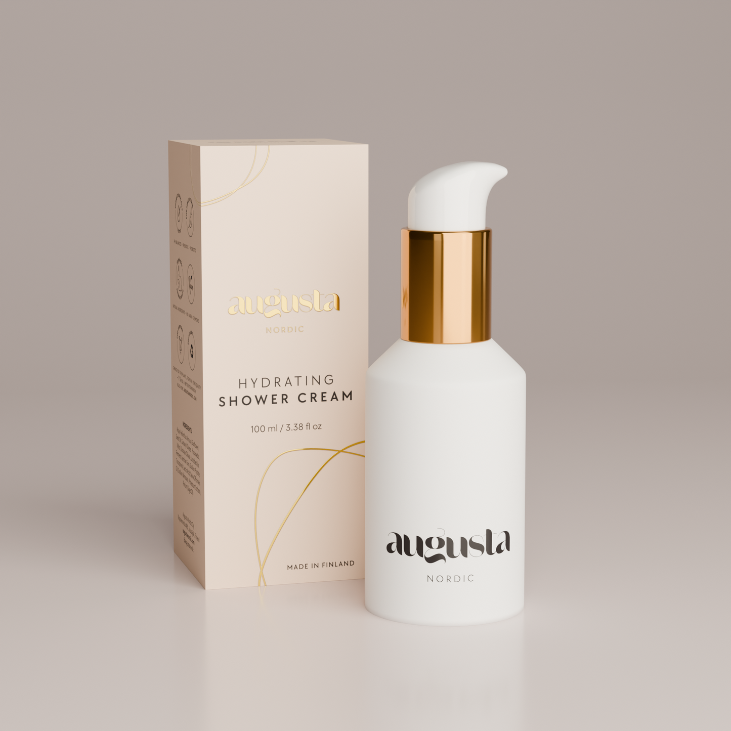 Augusta Nordic Hydrating Shower Cream-Augusta Nordic-Hyvinvoinnin Tavaratalo