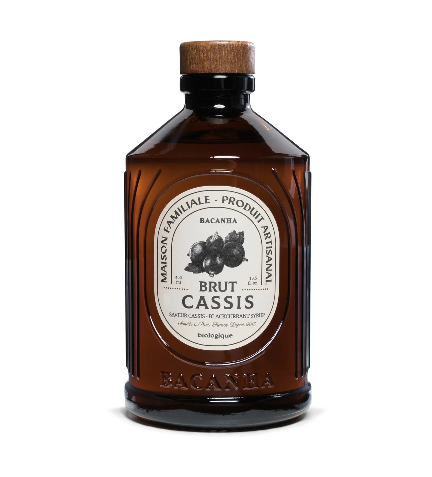 Bacanha Luomu Mustaherukkasiirappi – aito mustaherukan maku, 400 ml lasipullo