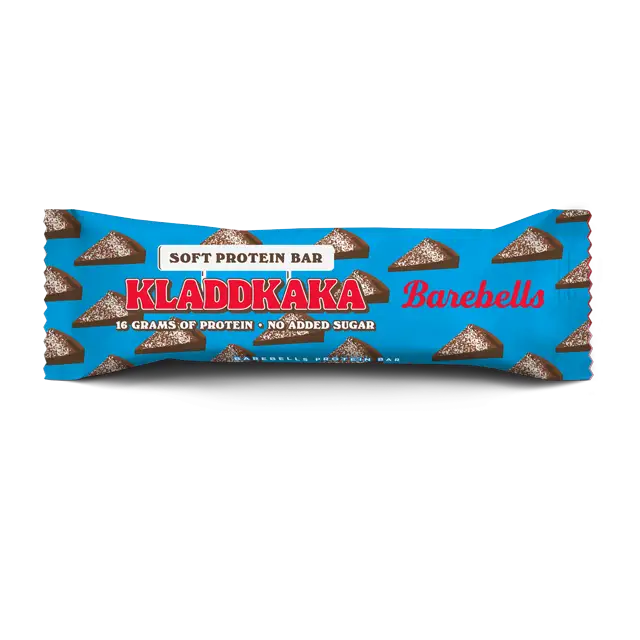 Barebells Soft Kladdkaka proteiinipatukka – mutakakun makuinen patukka, 16 g proteiinia