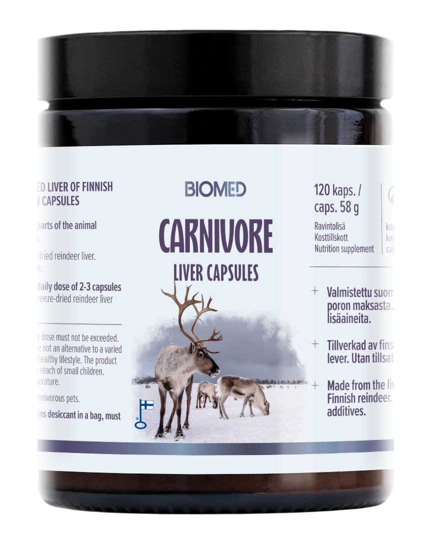 Biomed Carnivore Liver Capsules-Biomed-Hyvinvoinnin Tavaratalo