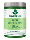 Bioteekki Super Ubikinoni Q10 100 mg öljykapselit, B1- ja E-vitamiini, 60 kapselia