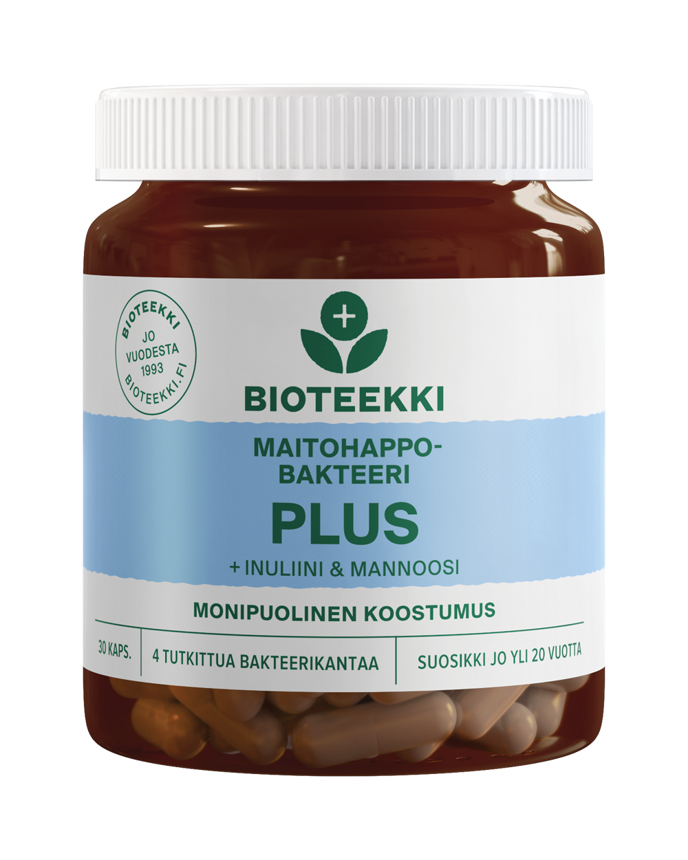 Bioteekki Maitohappobakteeri Plus 30 kaps-Bioteekin-Hyvinvoinnin Tavaratalo