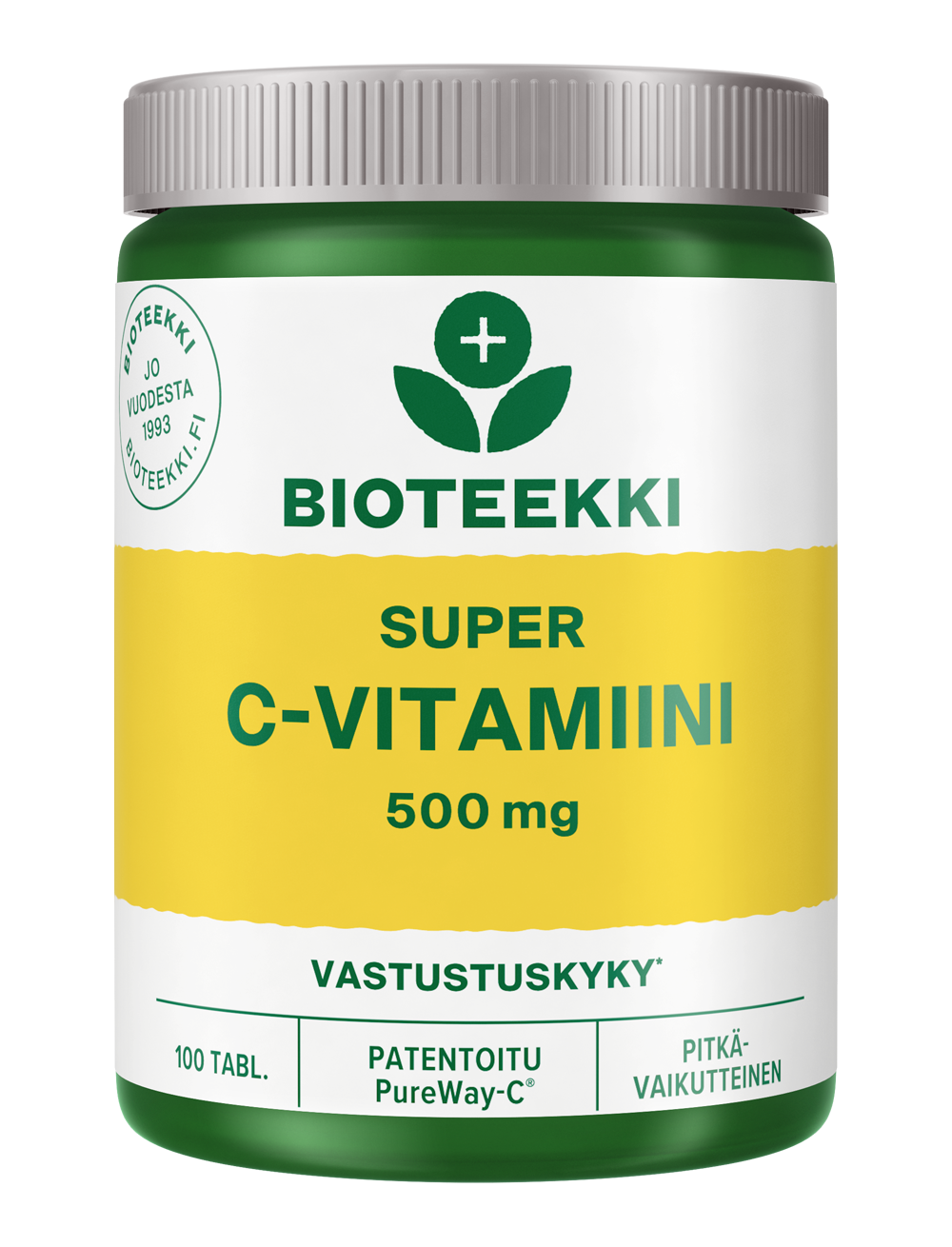Bioteekki Super C-vitamiini 500 mg-Bioteekin-Hyvinvoinnin Tavaratalo