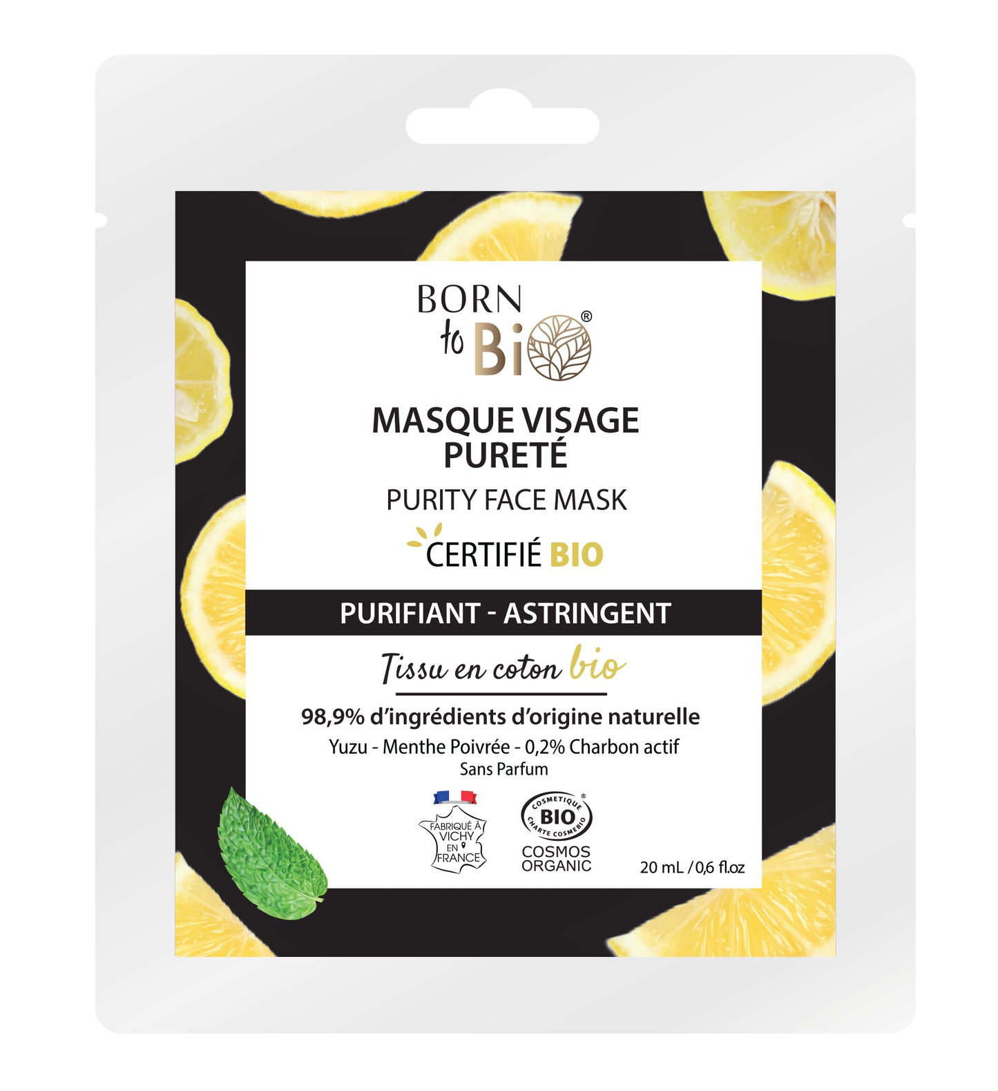 Born to Bio Yuzu Purity Face Sheet Mask-Born to Bio-Hyvinvoinnin Tavaratalo
