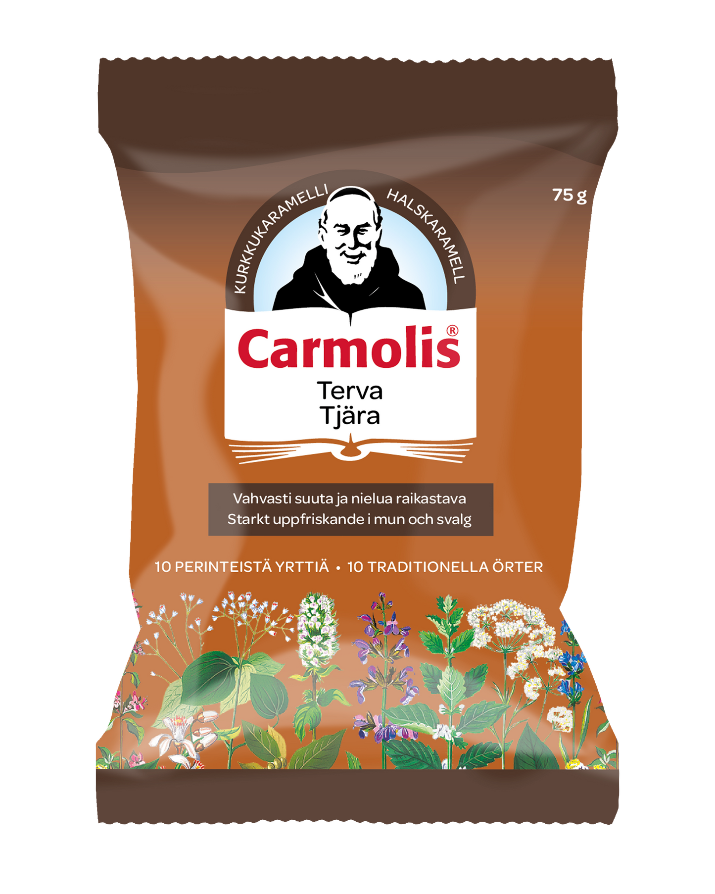 Carmolis Yrttikaramelli Terva-Carmolis-Hyvinvoinnin Tavaratalo