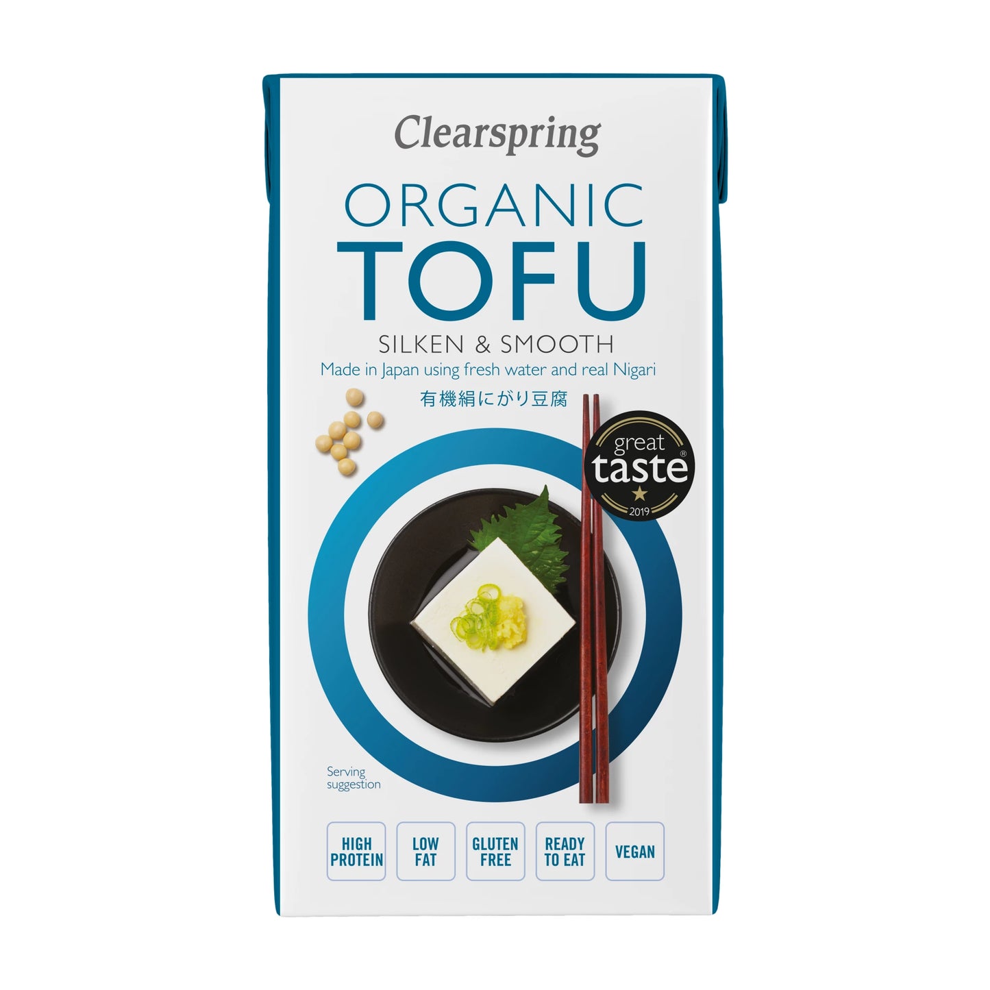 Clearspring Luomu Silken Tofu – silkkisen pehmeä japanilainen luomutofu, ei vaadi kylmäsäilytystä
