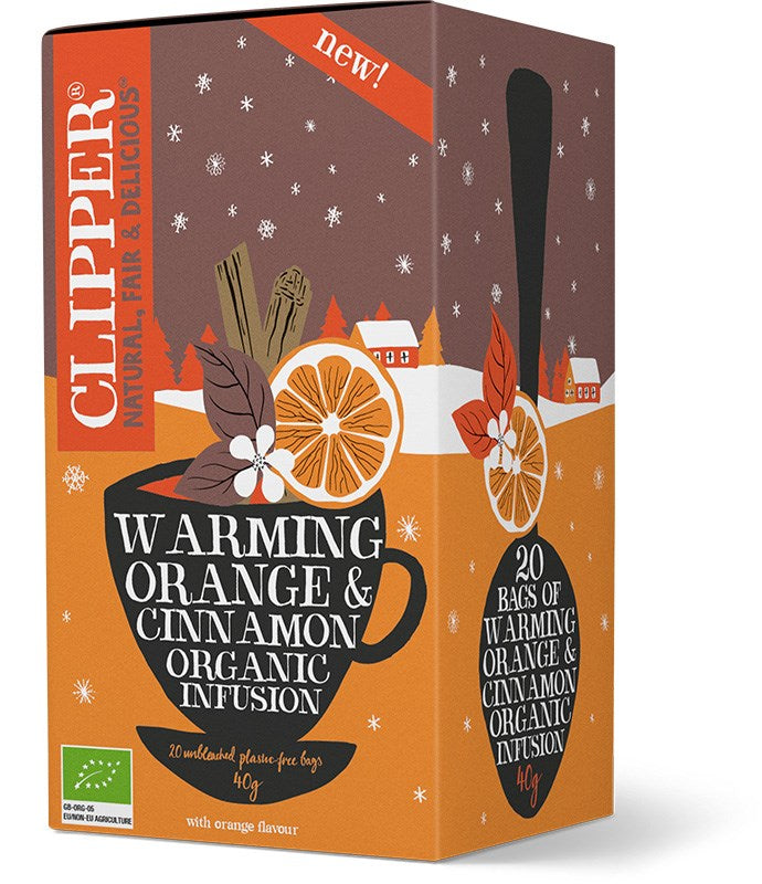 Clipper Luomu Appelsiini-Kaneliyrttitee-Clipper-Hyvinvoinnin Tavaratalo