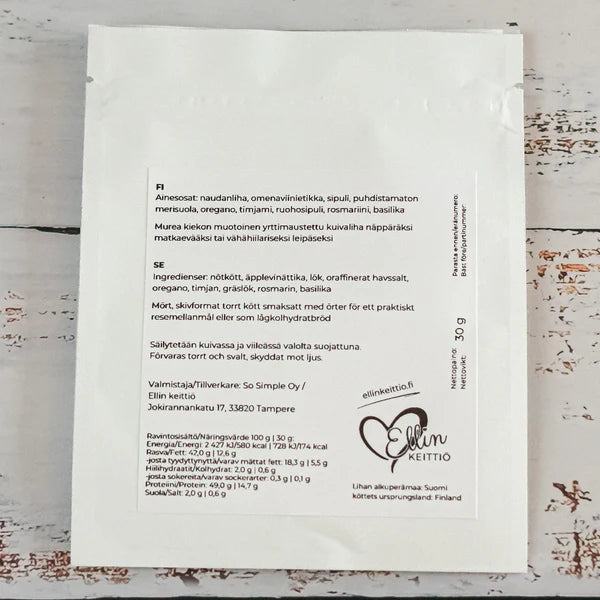 Ellin Lihakiekko Yrttinen-Ellin keittiö-Hyvinvoinnin Tavaratalo