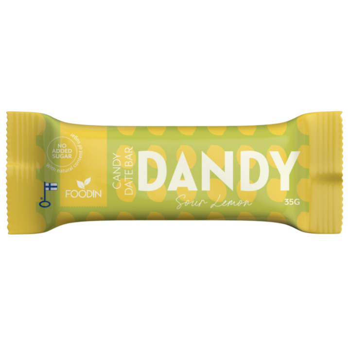 Foodin Dandy Candy Date Bar Sour Lemon-Foodin-Hyvinvoinnin Tavaratalo