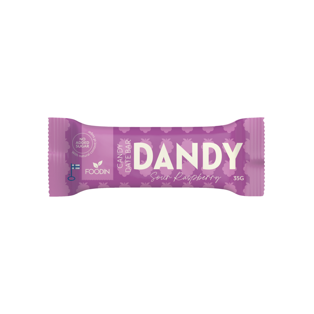 Foodin Dandy Candy Date Bar Sour Raspberry