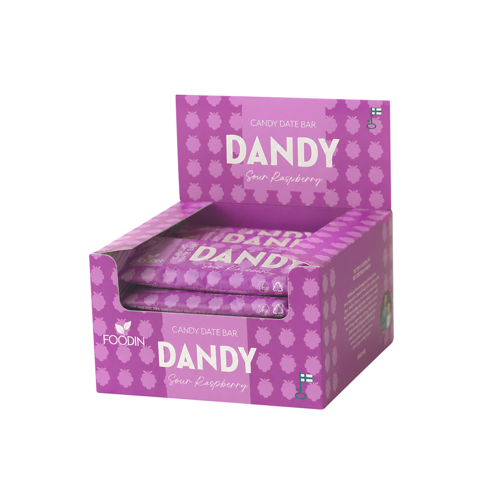 Foodin Dandy Candy Date Bar Sour Raspberry