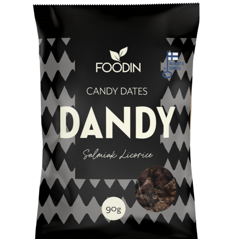 Foodin Dandy Candy Dates Salmiak Liquorice-Foodin-Hyvinvoinnin Tavaratalo