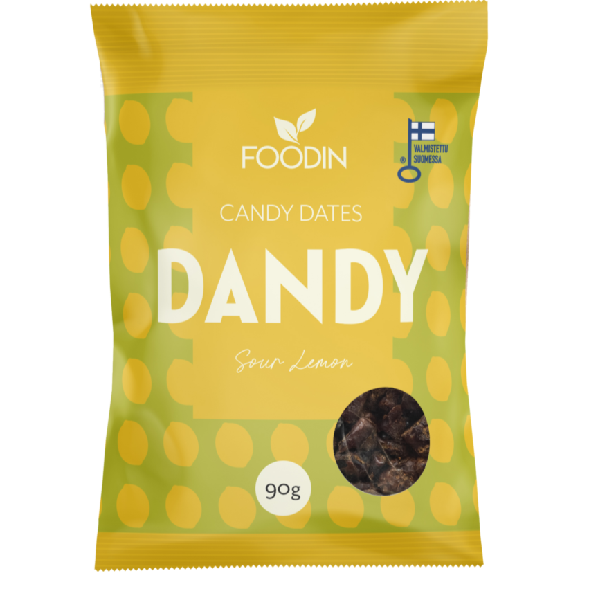 Foodin Dandy Candy Dates Sour Lemon-Foodin-Hyvinvoinnin Tavaratalo