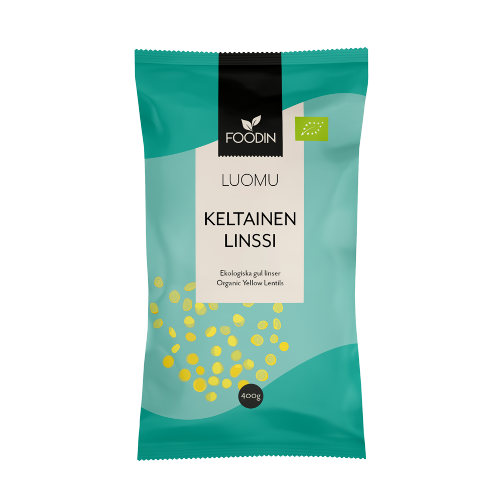 Foodin Luomu Keltainen Linssi-Foodin-Hyvinvoinnin Tavaratalo