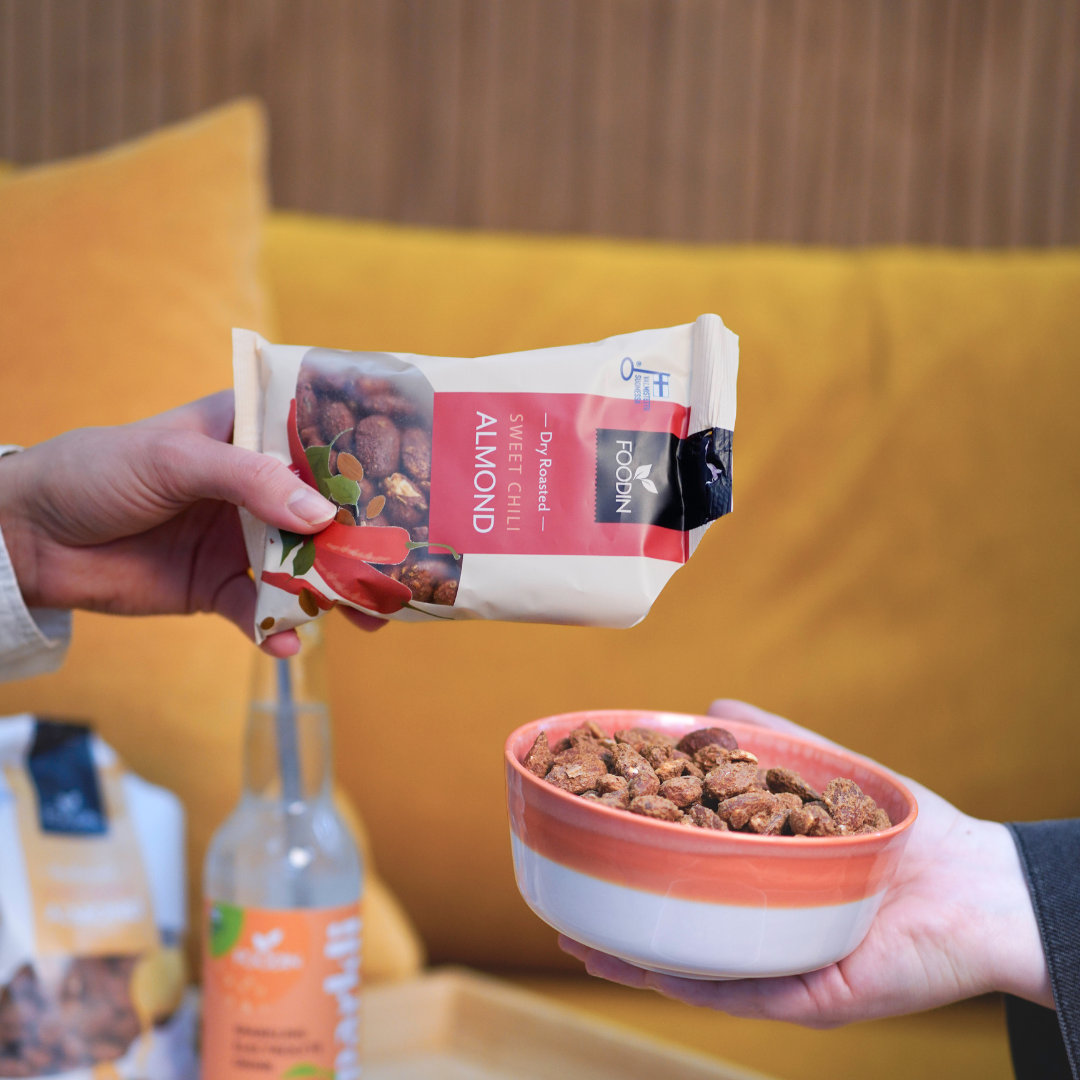 Foodin Sweet Chili Almonds-Foodin-Hyvinvoinnin Tavaratalo