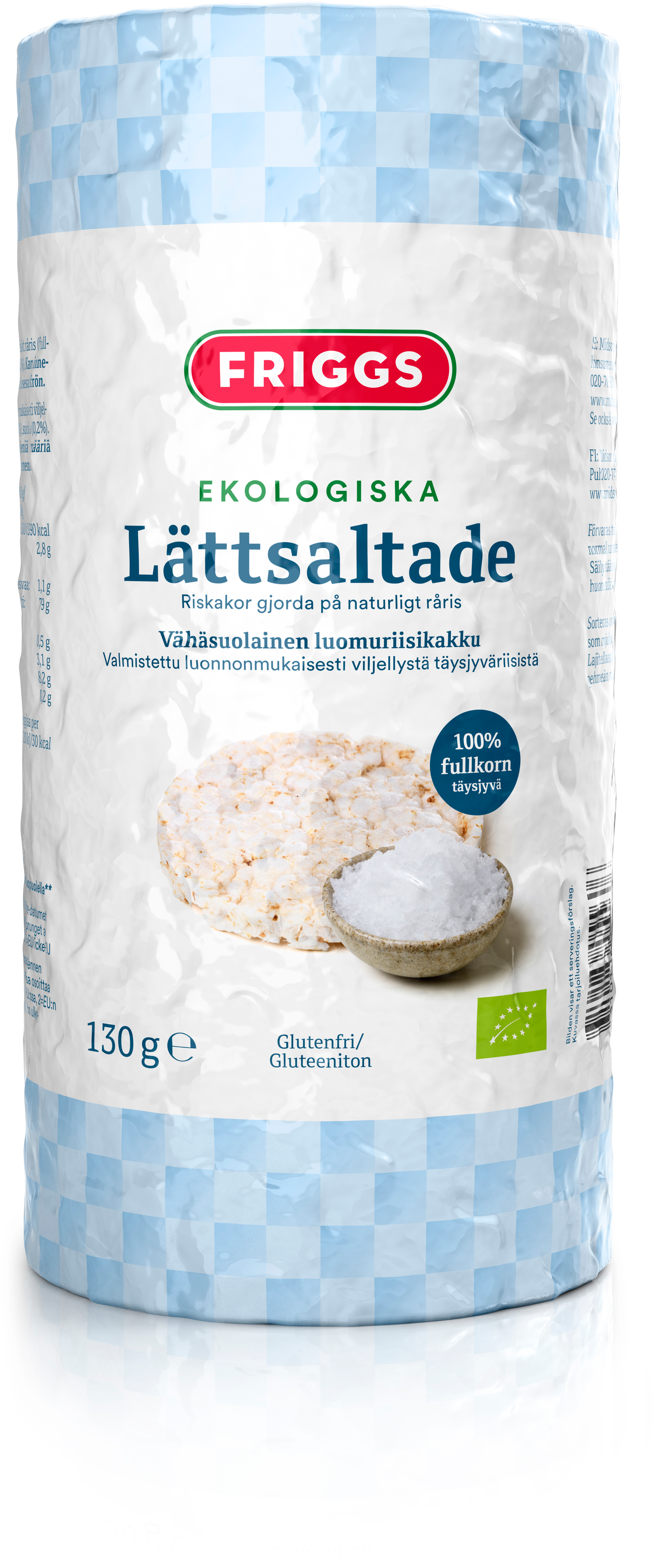 Friggs Luomu Riisikakku Vähäsuolainen-Friggs-Hyvinvoinnin Tavaratalo