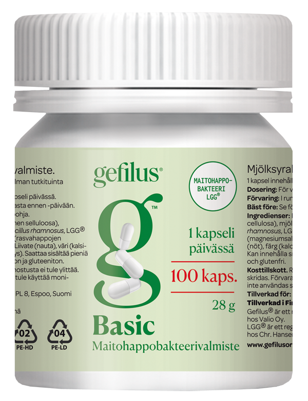 Gefilus Basic Maitohappobakteeri-Gefilus-Hyvinvoinnin Tavaratalo