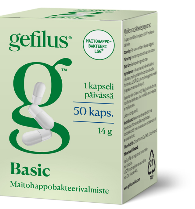 Gefilus Basic Maitohappobakteeri-Gefilus-Hyvinvoinnin Tavaratalo