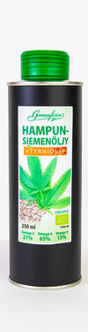 Greenfinns Luomu Hamppu-Tyrniöljy