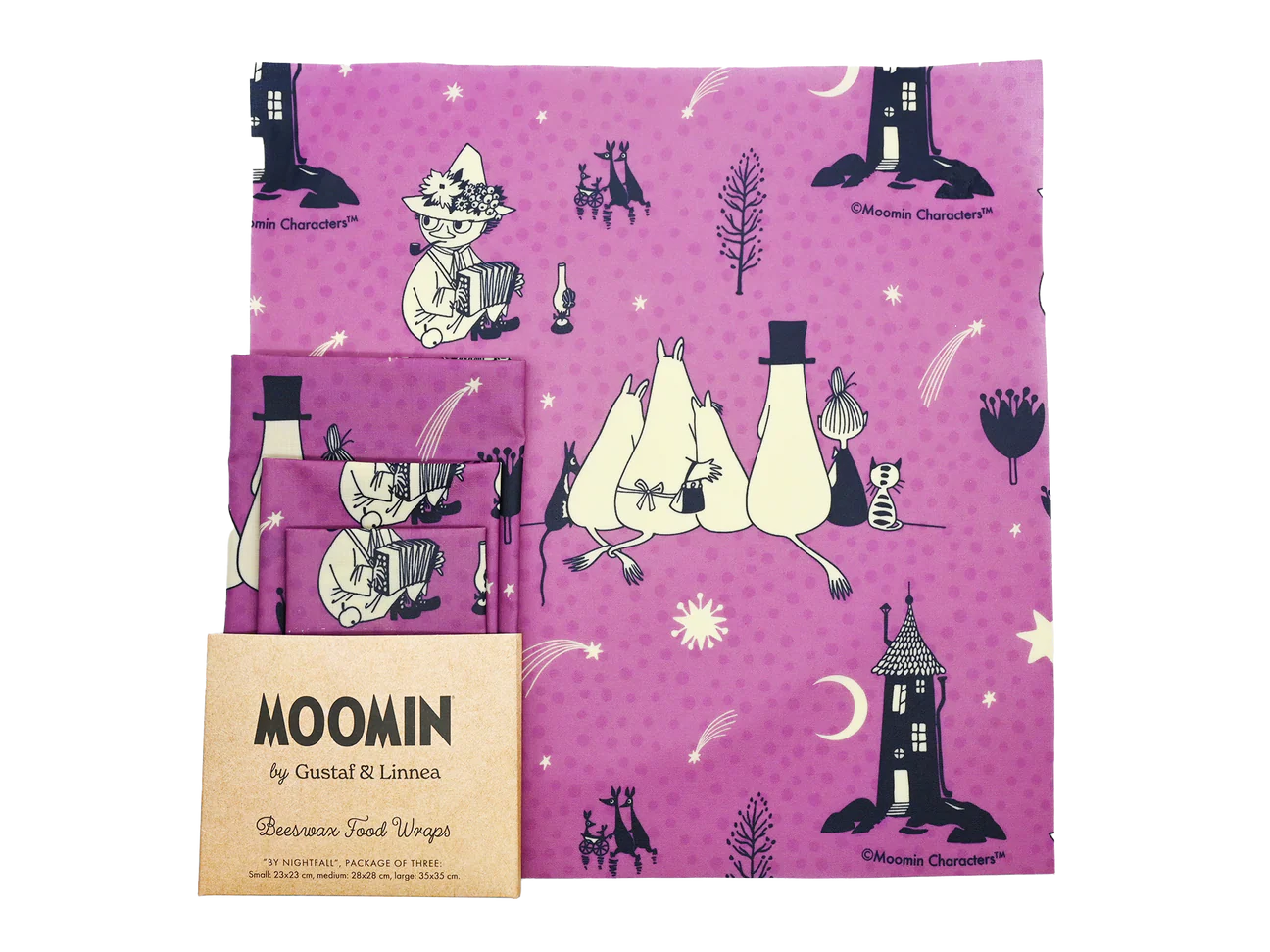 Gustaf & Linnea Muumi Mehiläisvahakääre 3-pack-Gustaf & Linnea-Hyvinvoinnin Tavaratalo