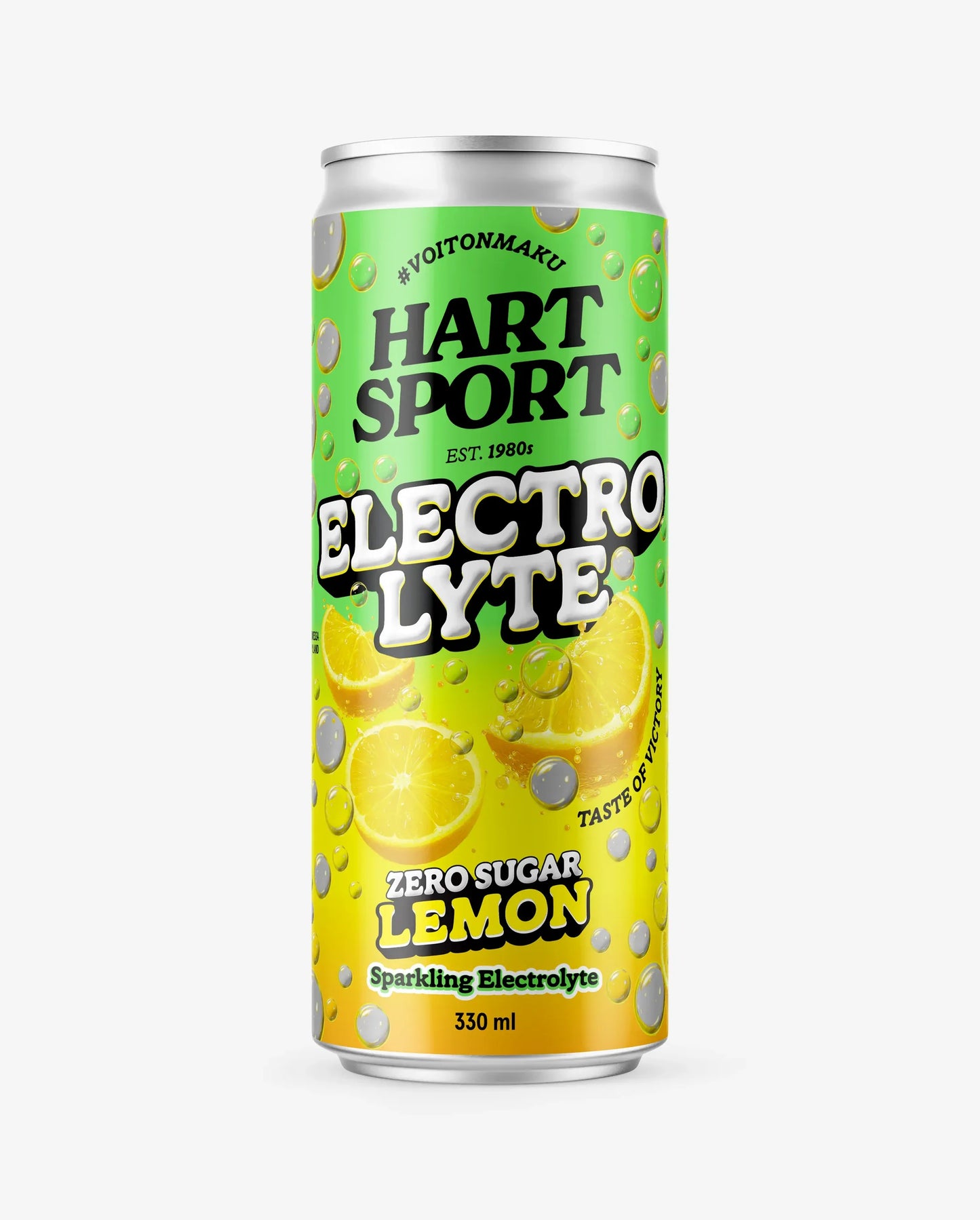 Hart-Sport Electrolyte Lemon 330 ml – sokeriton, hiilihapotettu sitruunaelektrolyyttijuoma