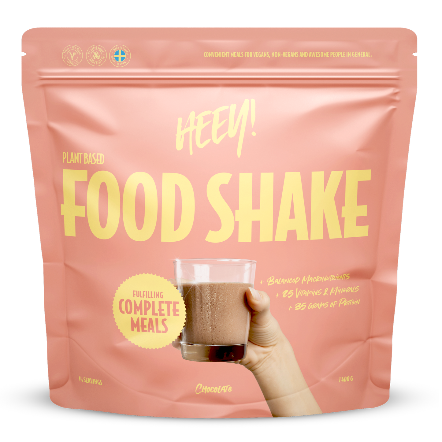 Heey! Vegan Food Shake Chocolate-Heey!-Hyvinvoinnin Tavaratalo