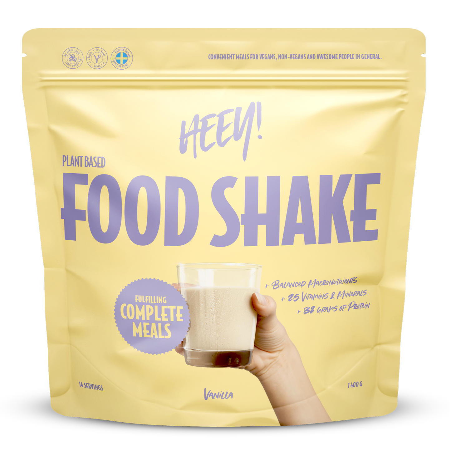 Heey! Vegan Food Shake Vanilla-Heey!-Hyvinvoinnin Tavaratalo