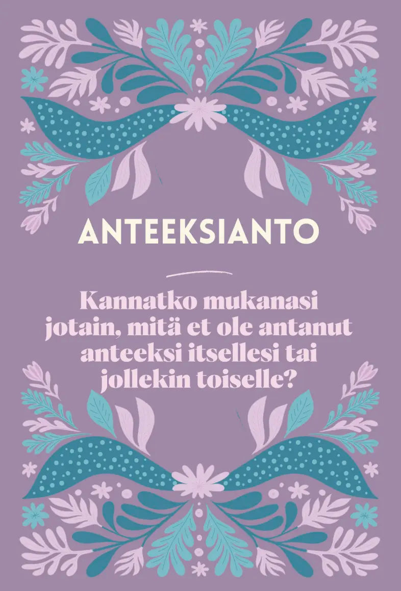 Hidasta Elämää Emotionaalisen palautumisen kortit