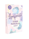  Lempeästi itseni puolella -kortit – Annukka Vauhkosen 45 kortin itsemyötätuntopakka, pastellikuvitus