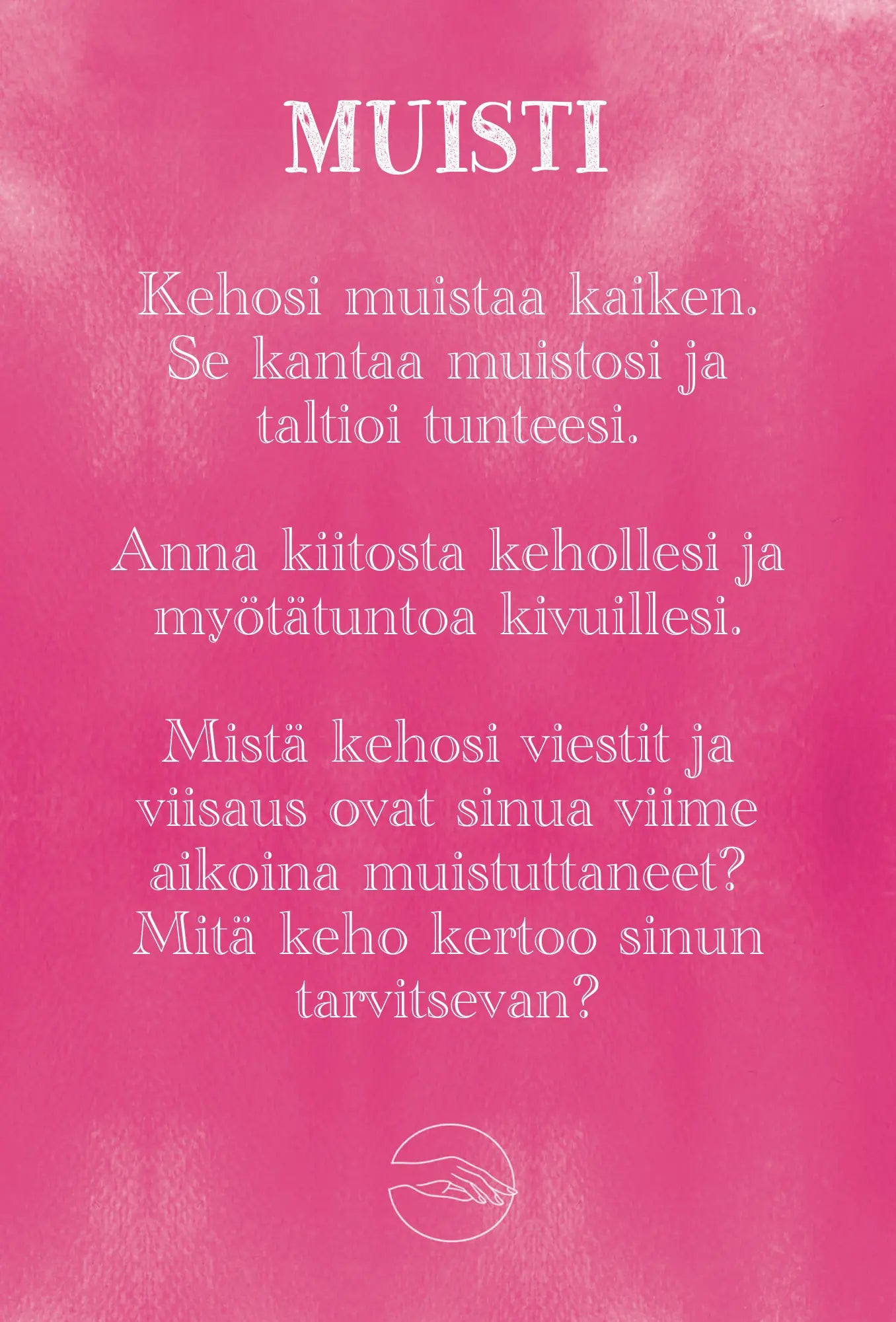 Hidasta Elämää Lupa olla enemmän -kortit