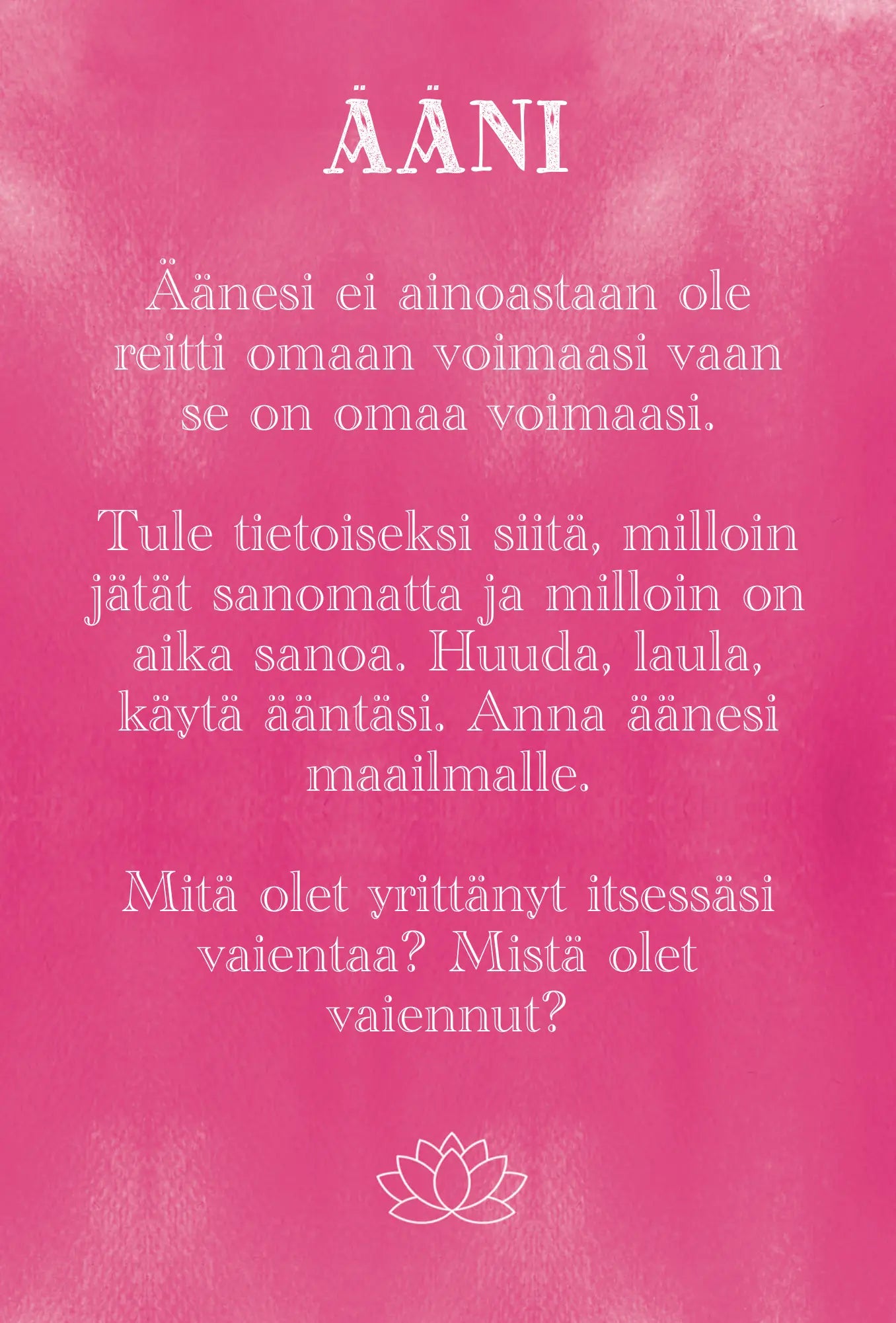 Hidasta Elämää Lupa olla enemmän -kortit