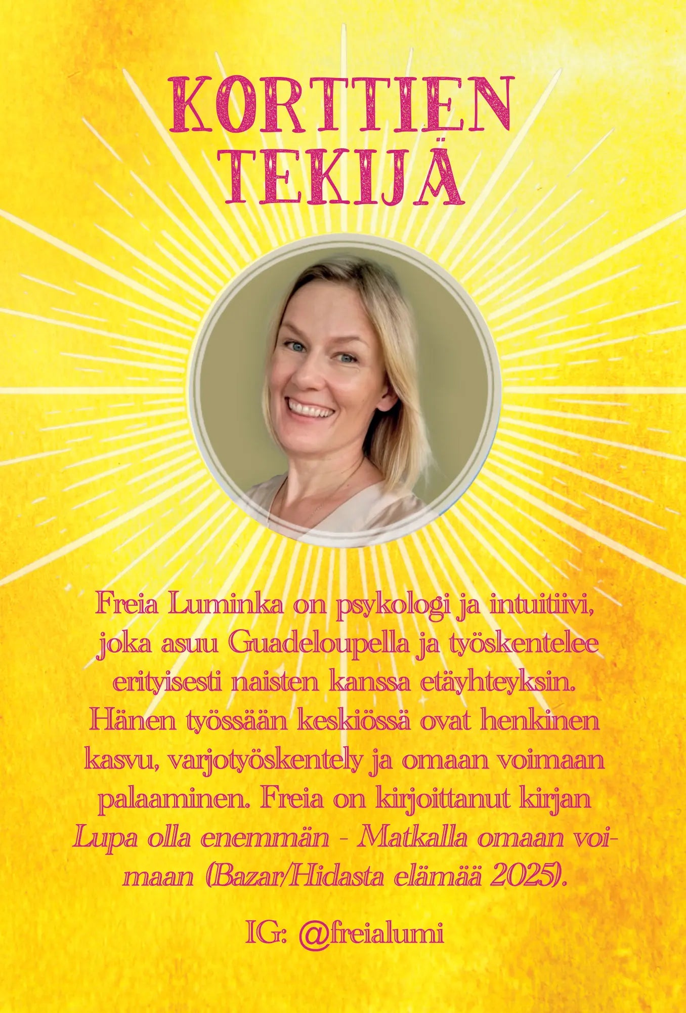 Hidasta Elämää Lupa olla enemmän -kortit