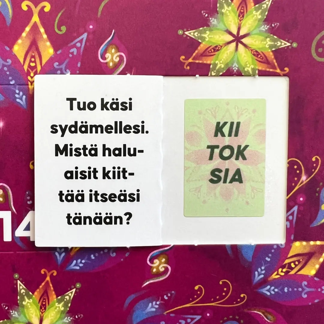 Hidasta Elämää Onnenhetkien Joulukalenteri-Hidasta Elämää-Hyvinvoinnin Tavaratalo